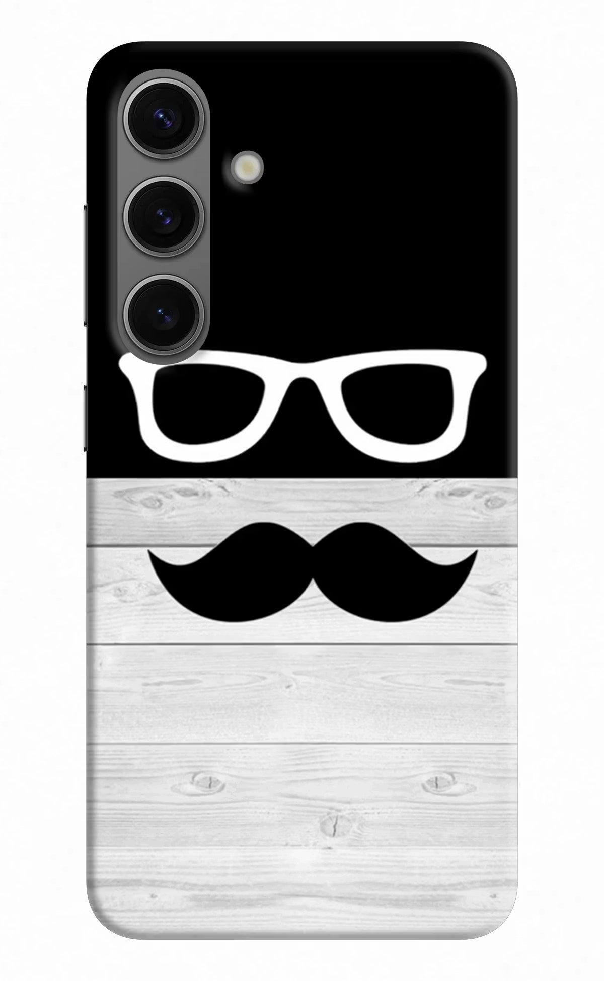 Mustache Samsung S24 Hard Case Back Cover by Casekaro