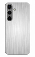 Wooden Grey Texture Samsung S24 Hard Case Back Cover by Casekaro