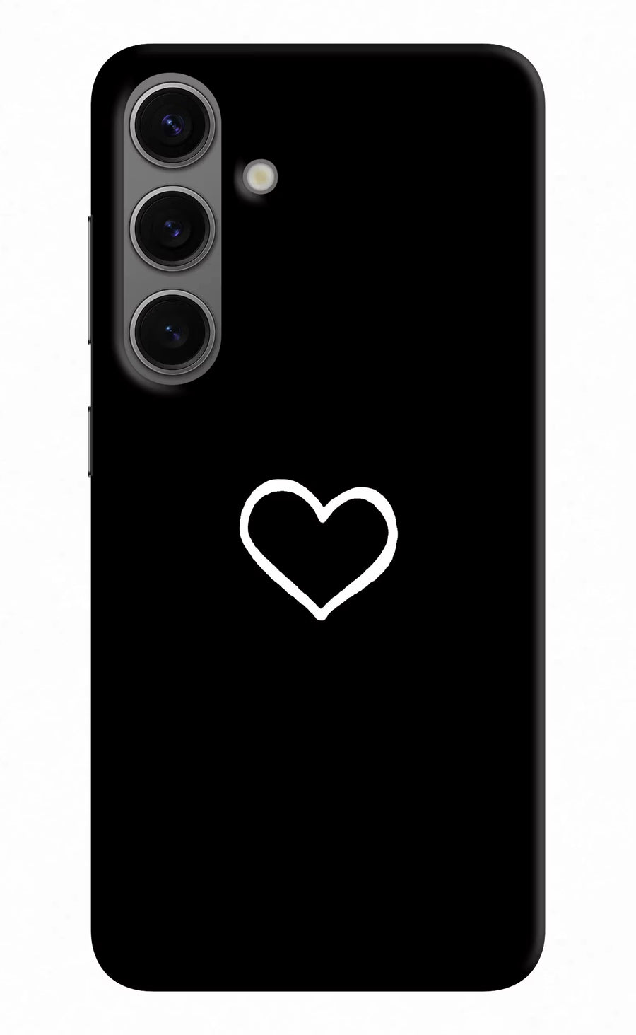 Heart Samsung S24 Back Cover, Hard case