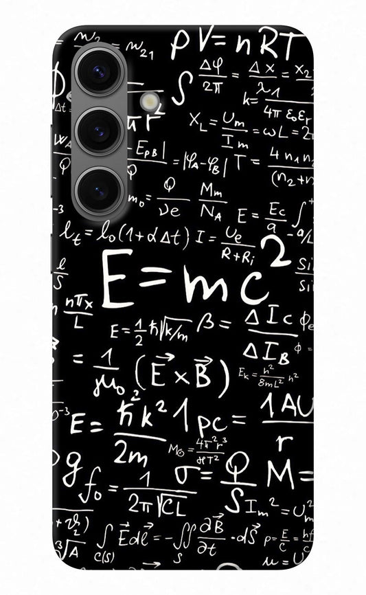 Physics Albert Einstein Formula Samsung S24 Back Cover