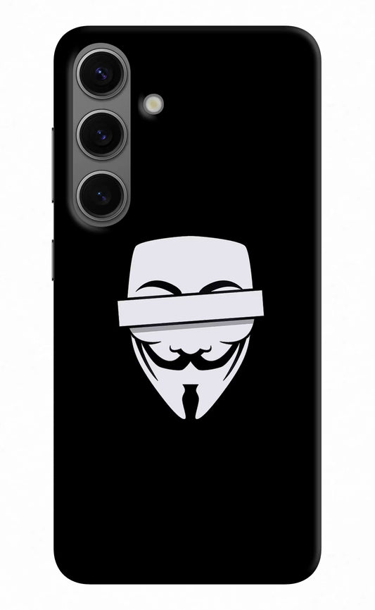 Anonymous Face Samsung S24 Hard Case Back Cover by Casekaro