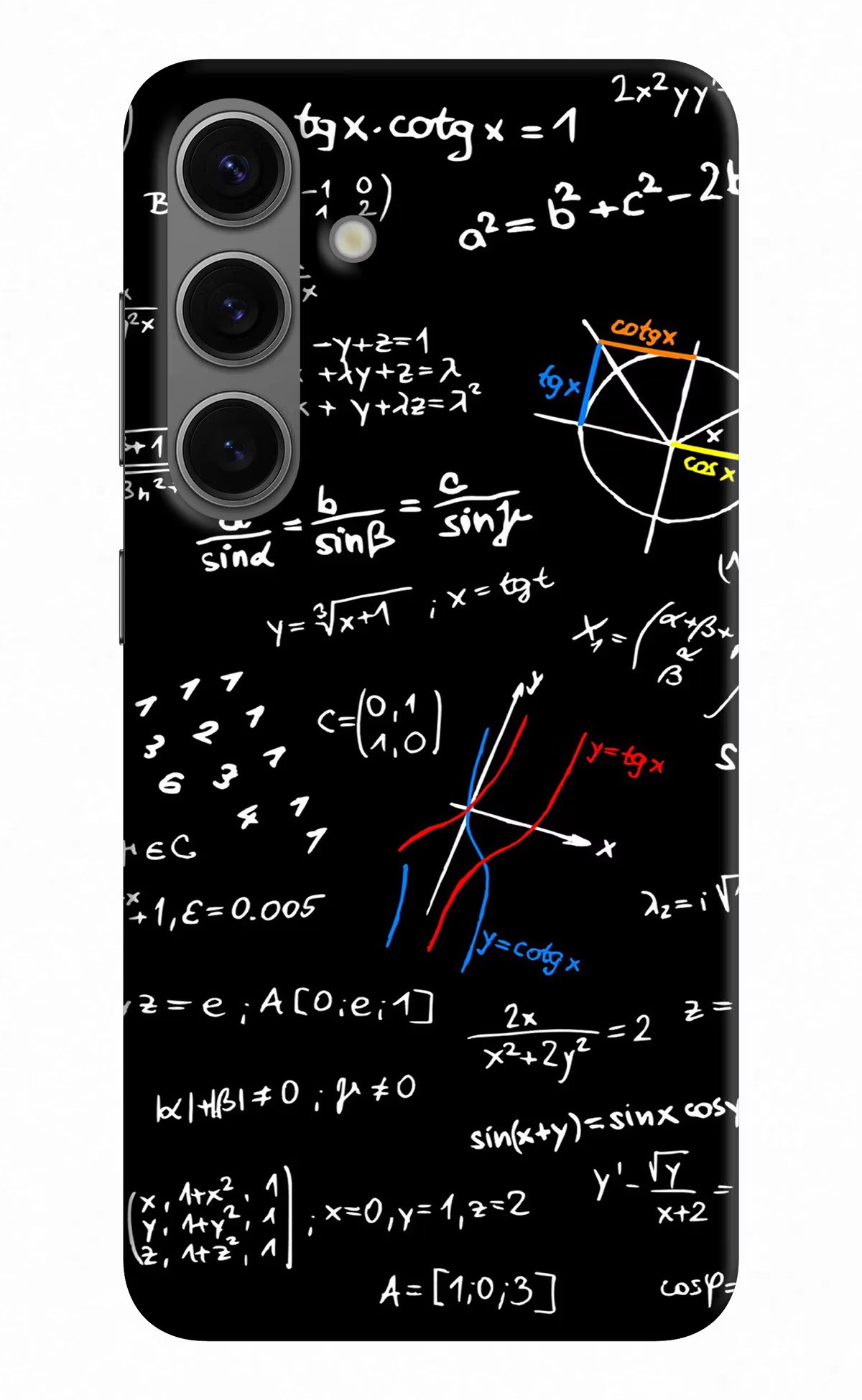 Mathematics Formula Samsung S24 Hard Case Back Cover by Casekaro
