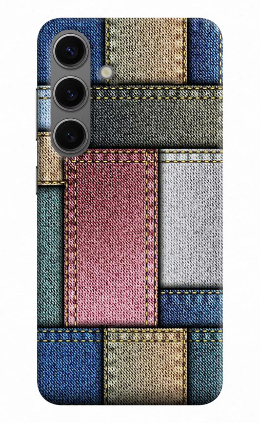 Multicolor Jeans Samsung S24 Hard Case Back Cover by Casekaro