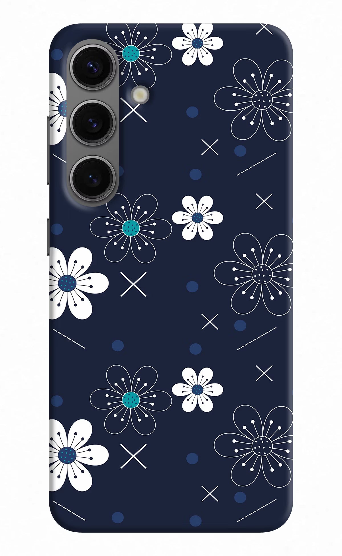 Flowers Samsung S24 Hard Case Back Cover by Casekaro