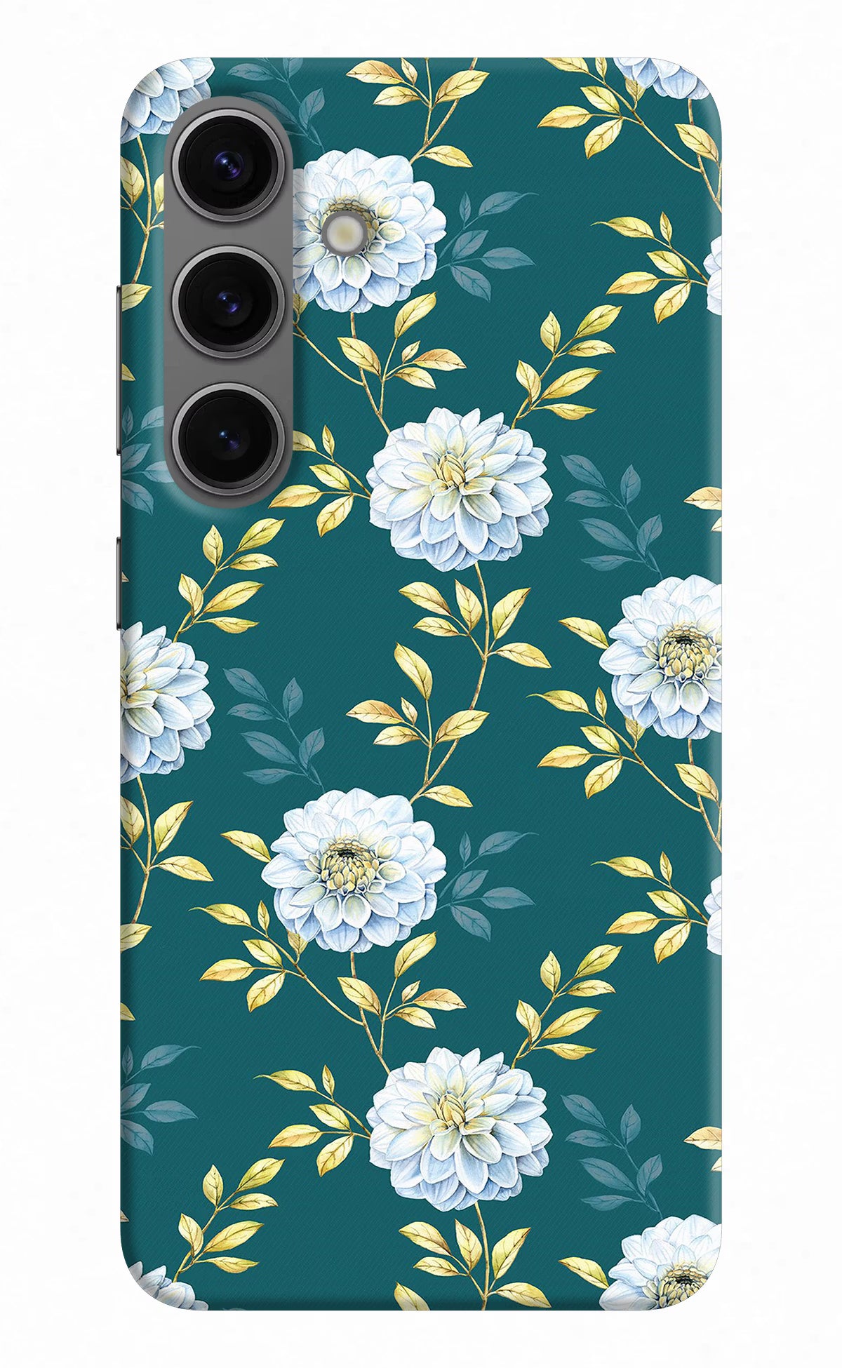 Flowers Samsung S24 Hard Case Back Cover by Casekaro