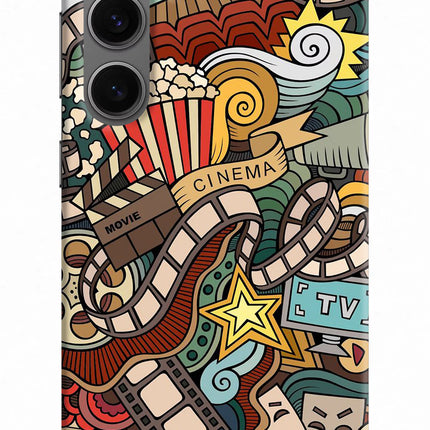Cinema Abstract Samsung S24 Hard Case Back Cover by Casekaro