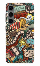Cinema Abstract Samsung S24 Hard Case Back Cover by Casekaro
