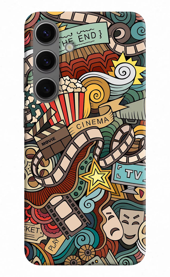Cinema Abstract Samsung S24 Hard Case Back Cover by Casekaro