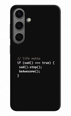Life Motto Code Samsung S24 Hard Case Back Cover by Casekaro
