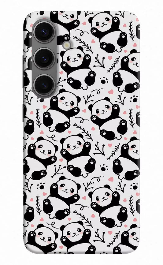 Cute Panda Samsung S24 Hard Case Back Cover by Casekaro