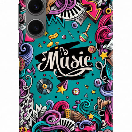 Music Graffiti Samsung S24 Hard Case Back Cover by Casekaro