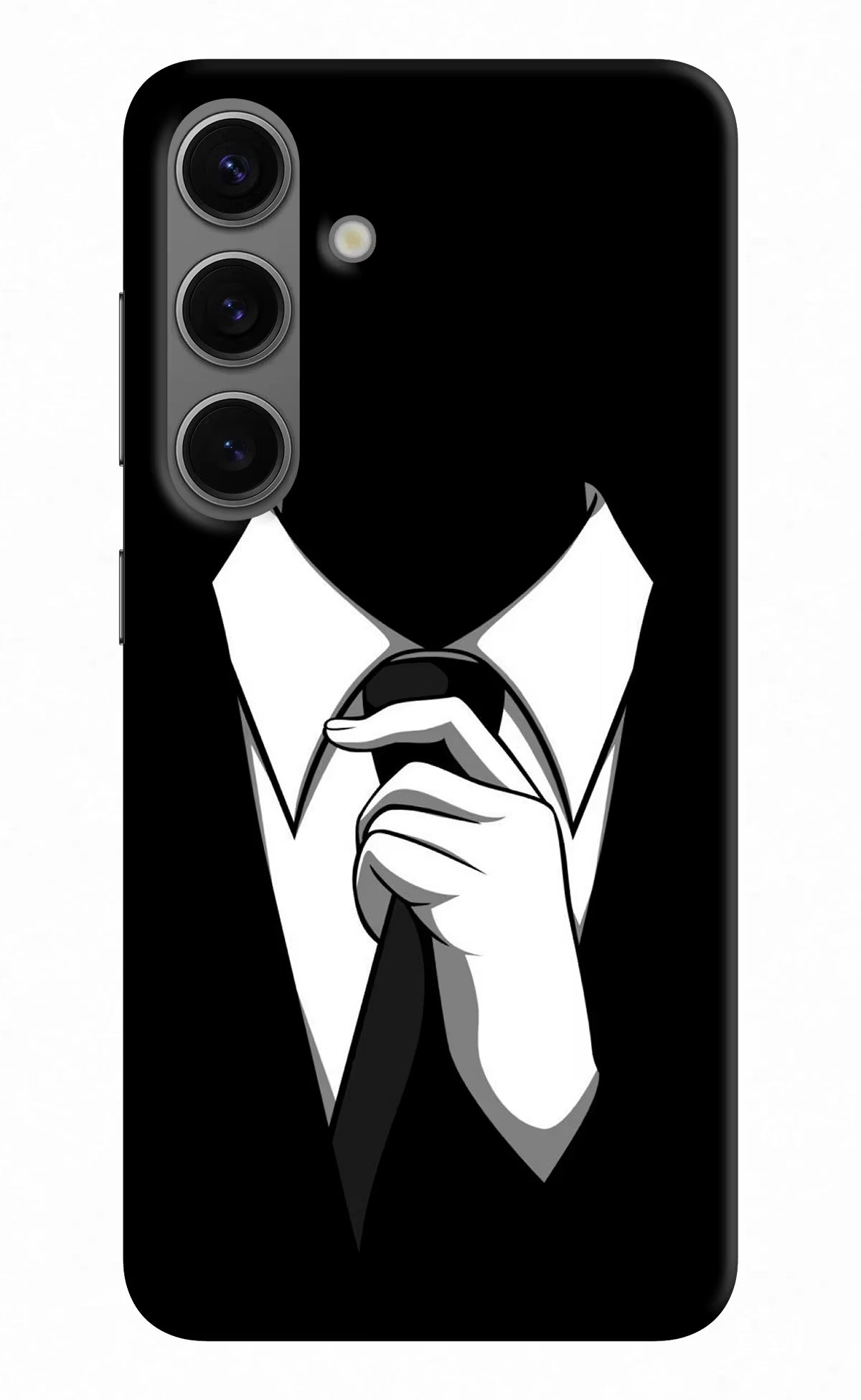 Black Tie Samsung S24 Hard Case Back Cover by Casekaro
