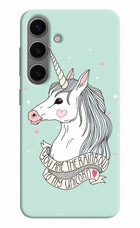 Unicorn Wallpaper Samsung S24 Hard Case Back Cover by Casekaro