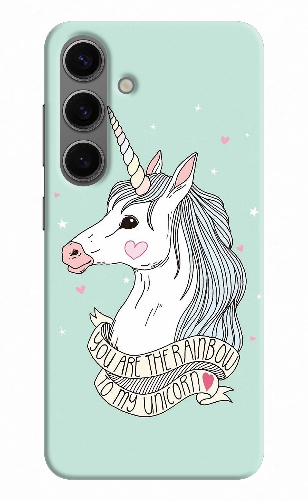 Unicorn Wallpaper Samsung S24 Hard Case Back Cover by Casekaro