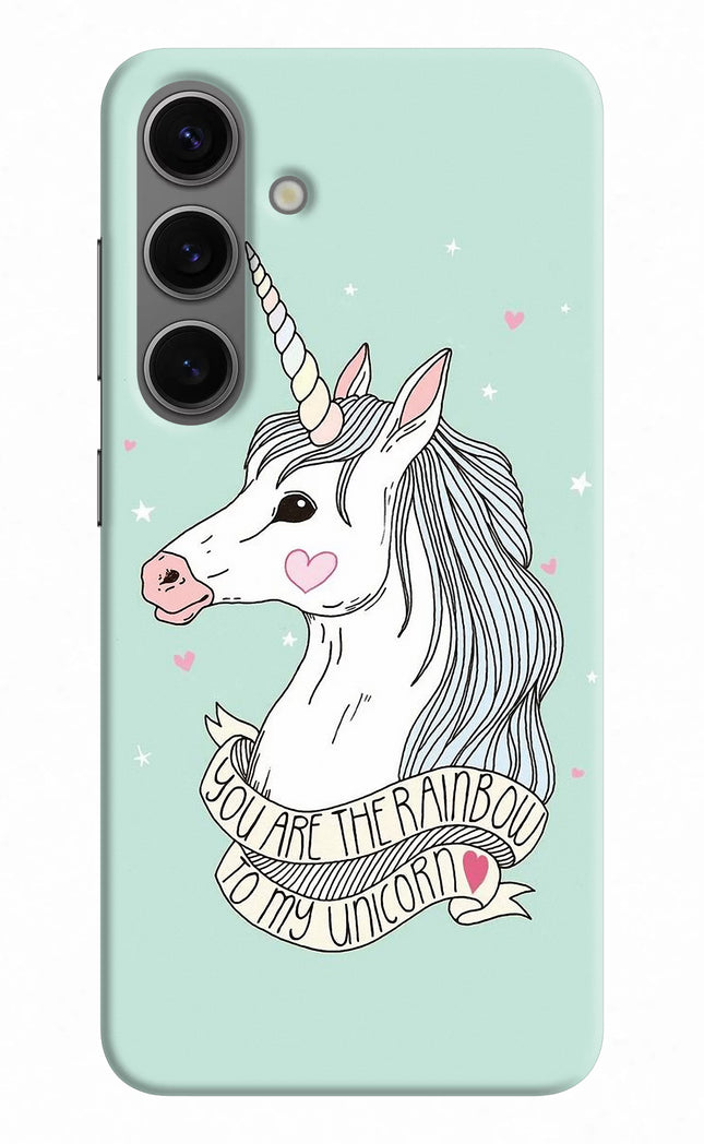 Unicorn Wallpaper Samsung S24 Hard Case Back Cover by Casekaro