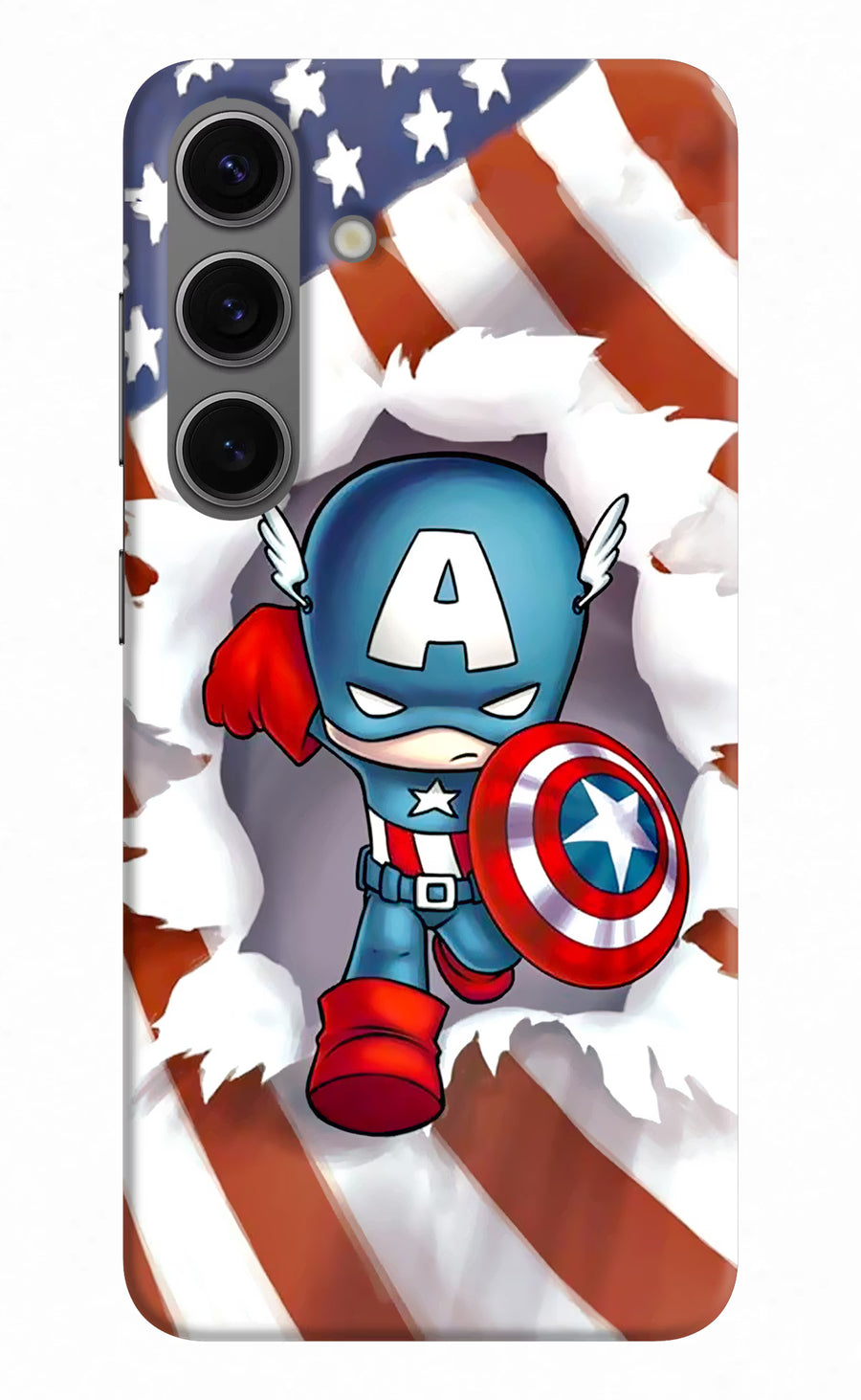 Captain America Samsung S24 Back Cover, Hard case