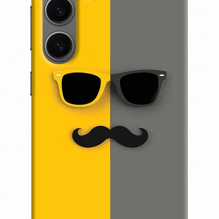 Sunglasses with Mustache Samsung S24 Hard Case Back Cover by Casekaro