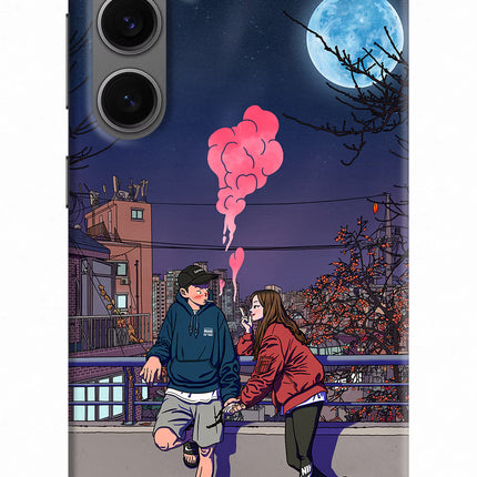 Chilling Couple Samsung S24 Hard Case Back Cover by Casekaro