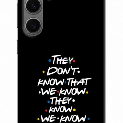 FRIENDS Dialogue Samsung S24 Hard Case Back Cover by Casekaro