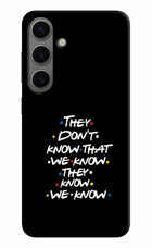FRIENDS Dialogue Samsung S24 Hard Case Back Cover by Casekaro