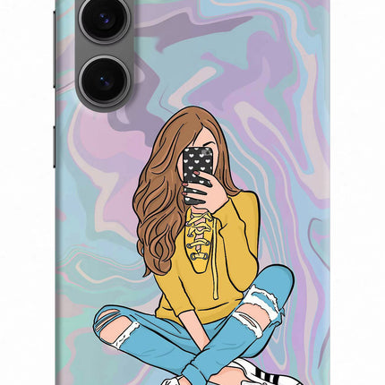 Selfie Girl Samsung S24 Hard Case Back Cover by Casekaro