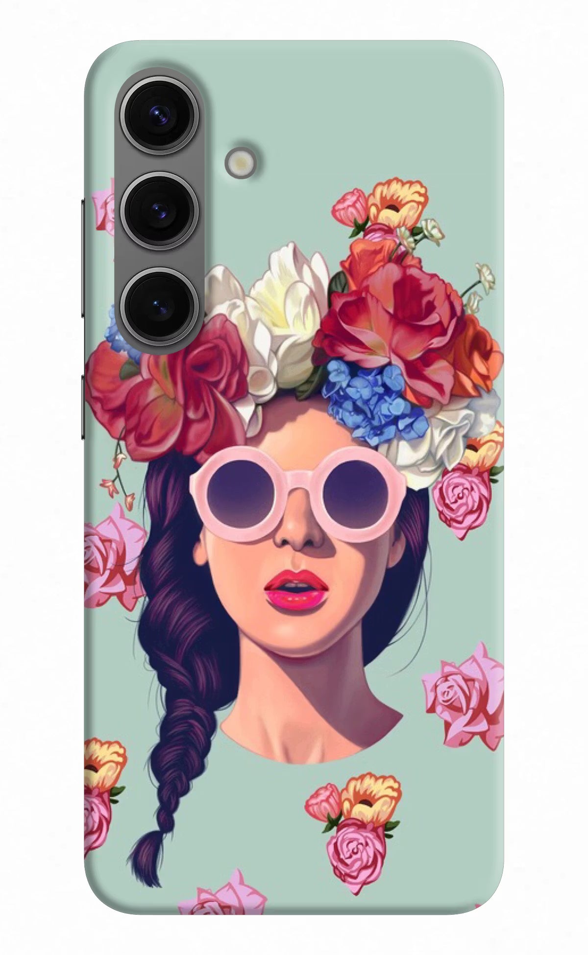 Pretty Girl Samsung S24 Hard Case Back Cover by Casekaro