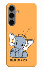 High On Music Samsung S24 Hard Case Back Cover by Casekaro