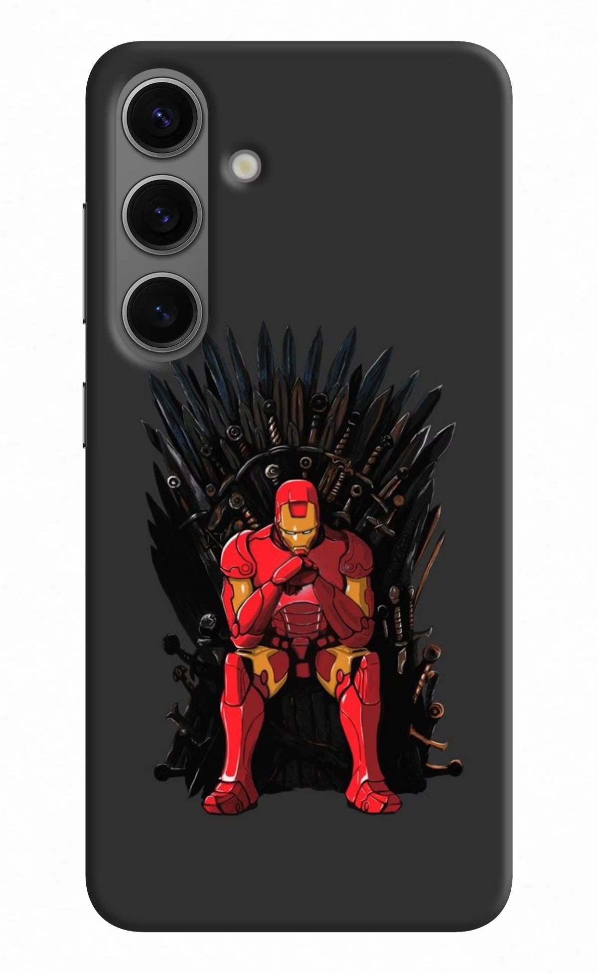 Ironman Throne Samsung S24 Hard Case Back Cover by Casekaro