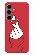 Korean Love Sign Samsung S24 Hard Case Back Cover by Casekaro