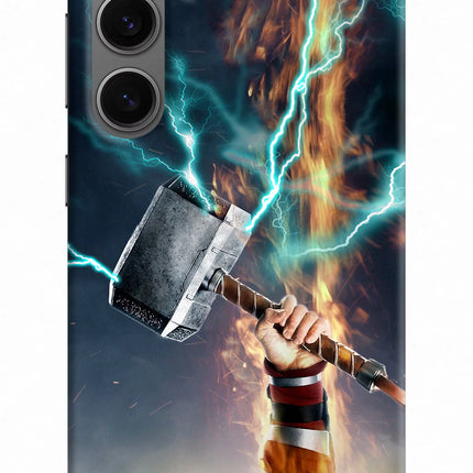 Thor Hammer Mjolnir Samsung S24 Hard Case Back Cover by Casekaro