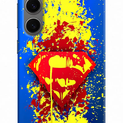 Superman logo Samsung S24 Hard Case Back Cover by Casekaro