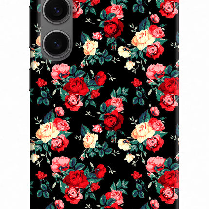 Rose Pattern Samsung S24 Hard Case Back Cover by Casekaro