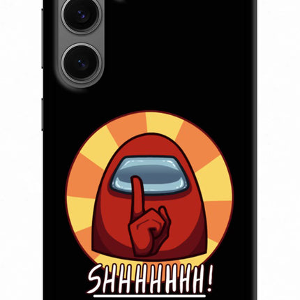Among Us Shhh! Samsung S24 Hard Case Back Cover by Casekaro