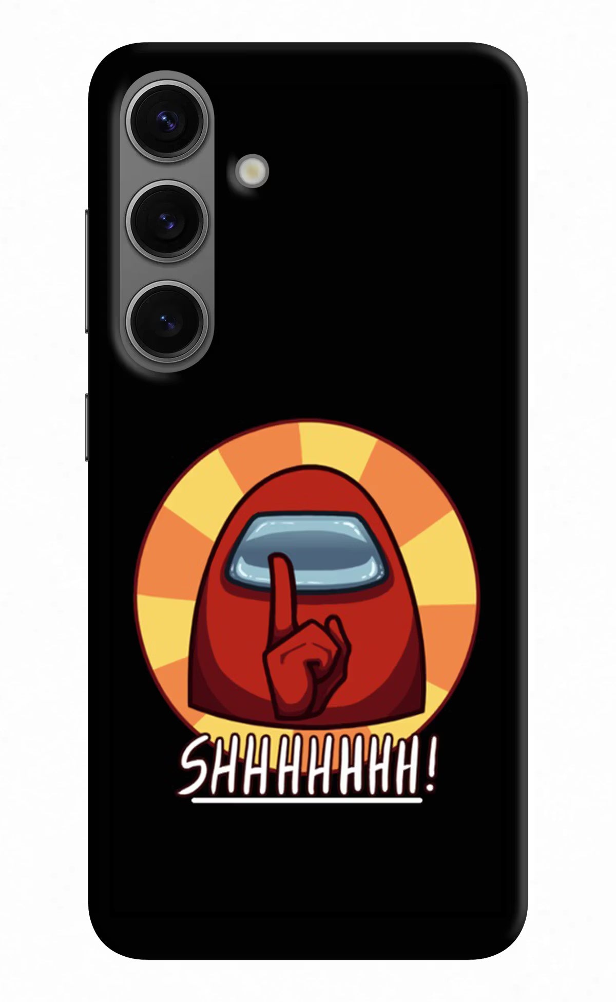 Among Us Shhh! Samsung S24 Hard Case Back Cover by Casekaro