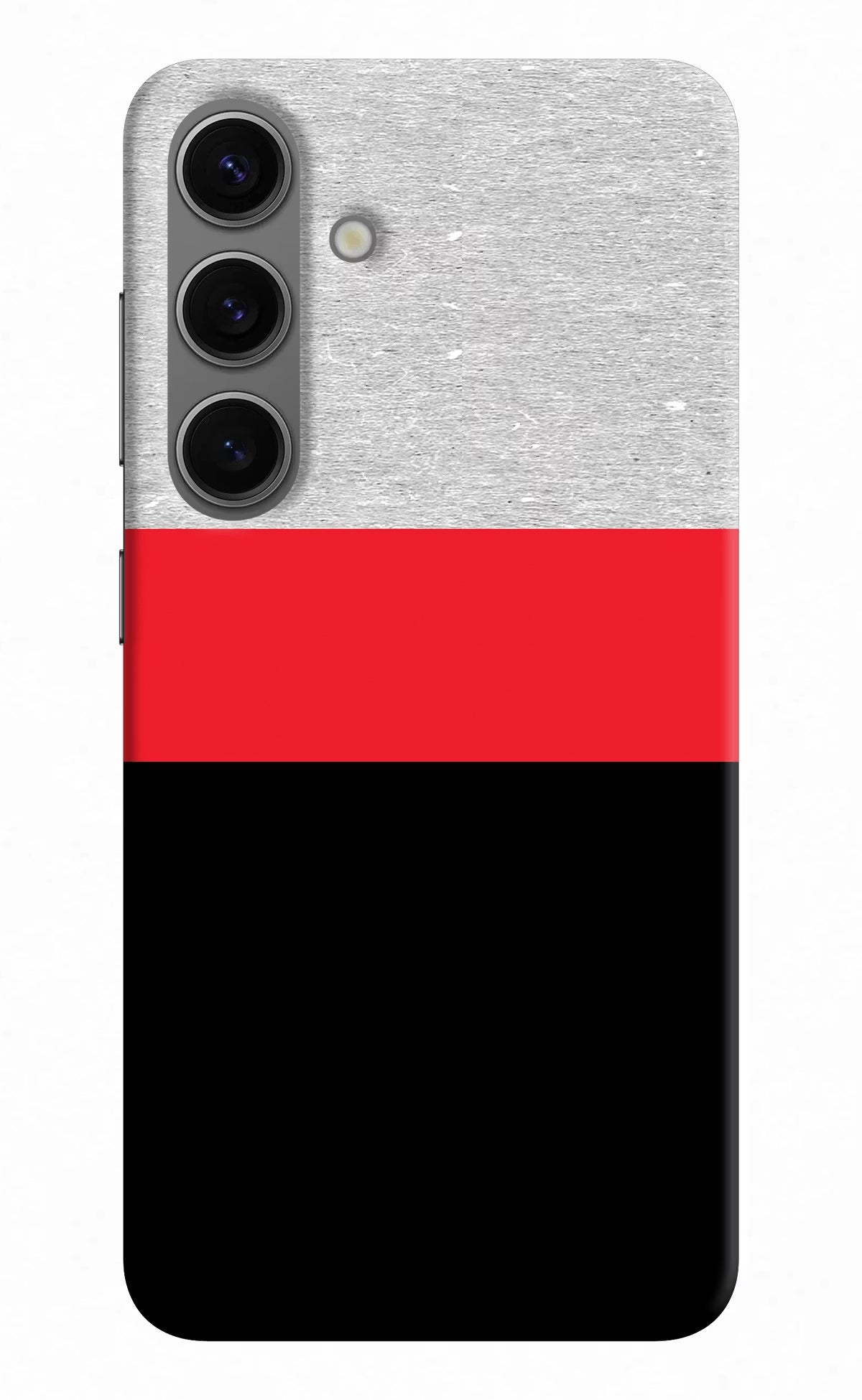 Tri Color Pattern Samsung S24 Hard Case Back Cover by Casekaro
