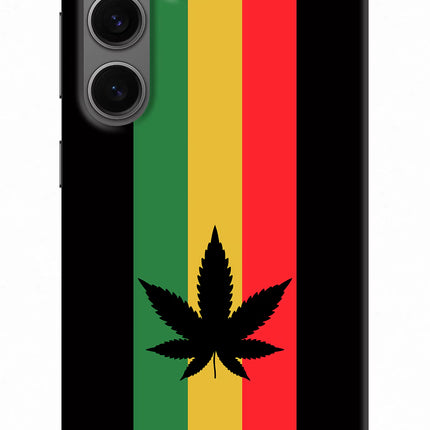 Weed Flag Samsung S24 Hard Case Back Cover by Casekaro