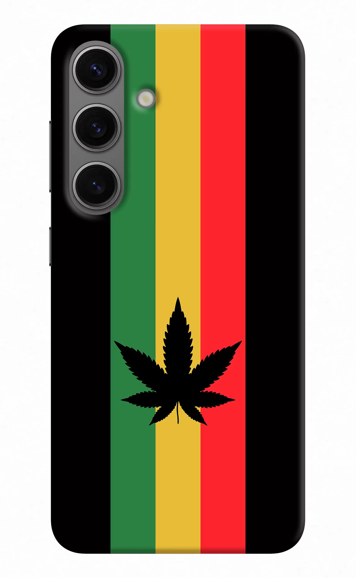 Weed Flag Samsung S24 Hard Case Back Cover by Casekaro