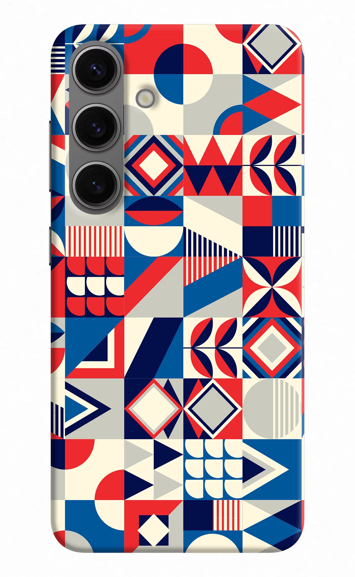 Colorful Pattern Samsung S24 Hard Case Back Cover by Casekaro