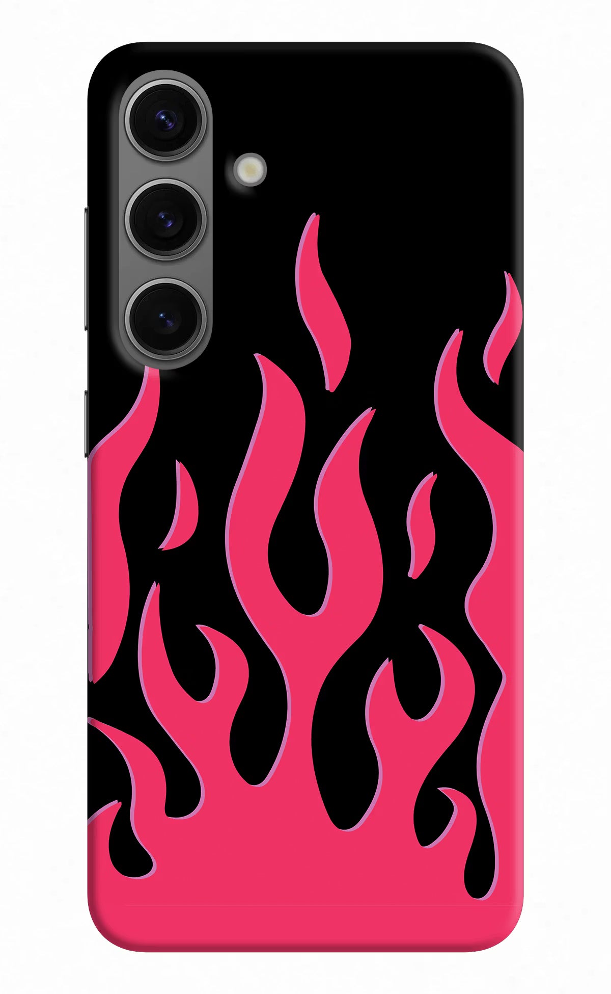 Fire Flames Samsung S24 Hard Case Back Cover by Casekaro