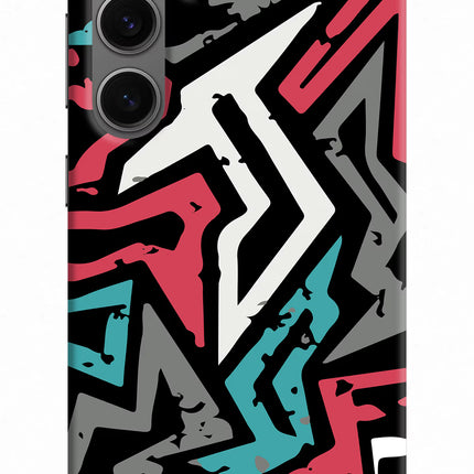 Geometric Graffiti Samsung S24 Hard Case Back Cover by Casekaro