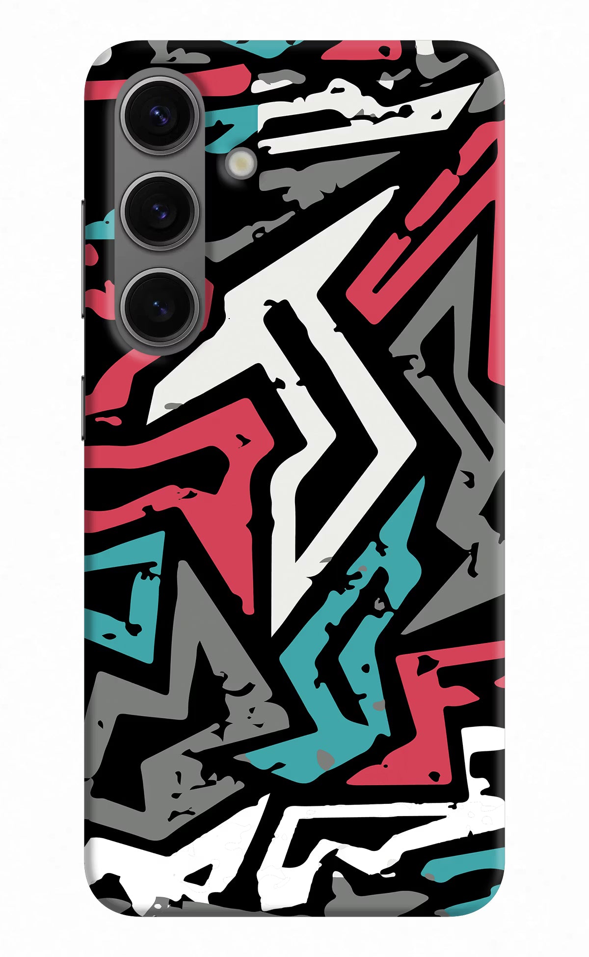 Geometric Graffiti Samsung S24 Hard Case Back Cover by Casekaro