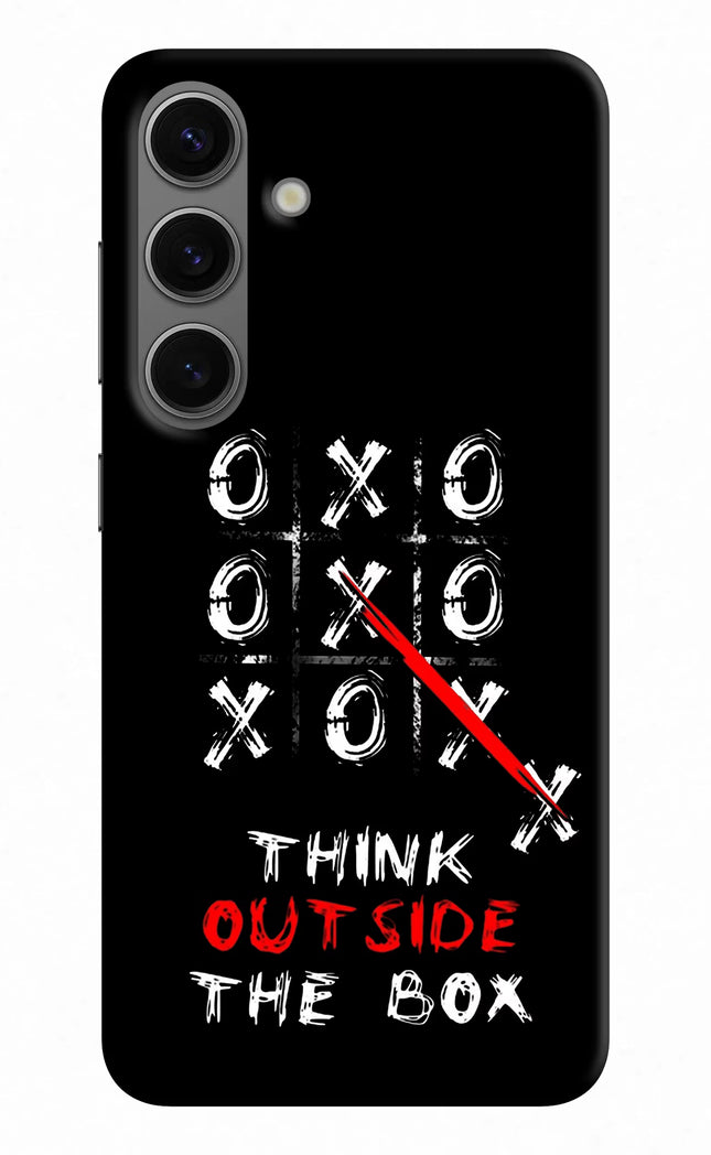 Think out of the BOX Samsung S24 Hard Case Back Cover by Casekaro