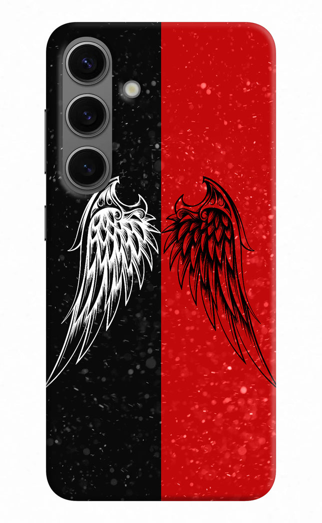 Wings Samsung S24 Hard Case Back Cover by Casekaro