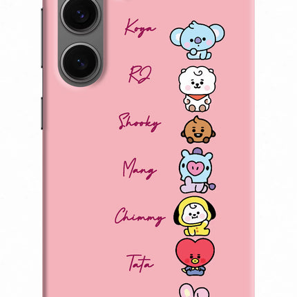 BTS names Samsung S24 Hard Case Back Cover by Casekaro