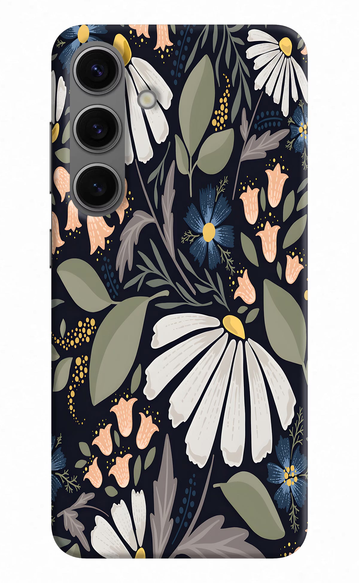 Flowers Art Samsung S24 Hard Case Back Cover by Casekaro
