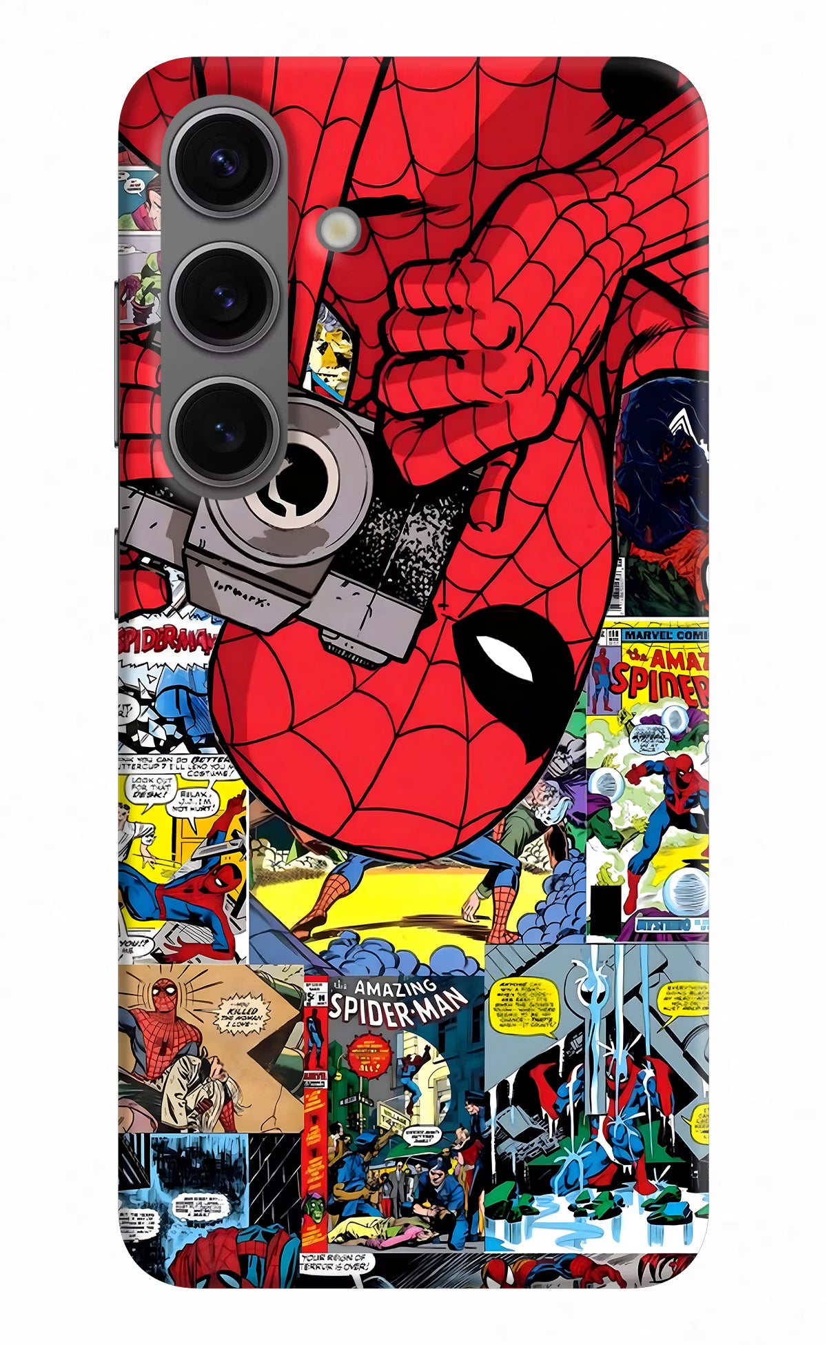 Spider Man Samsung S24 Hard Case Back Cover by Casekaro