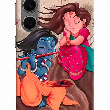 Radhe Krishna Samsung S24 Hard Case Back Cover by Casekaro
