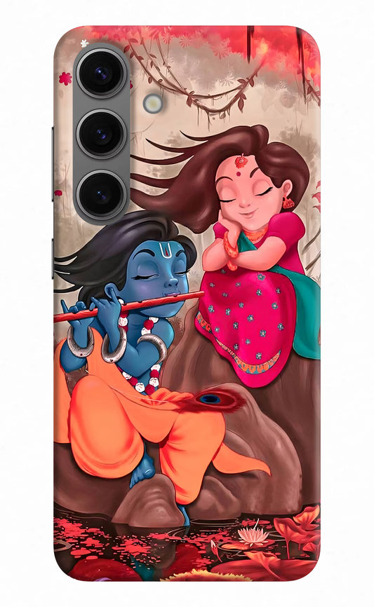 Radhe Krishna Samsung S24 Hard Case Back Cover by Casekaro