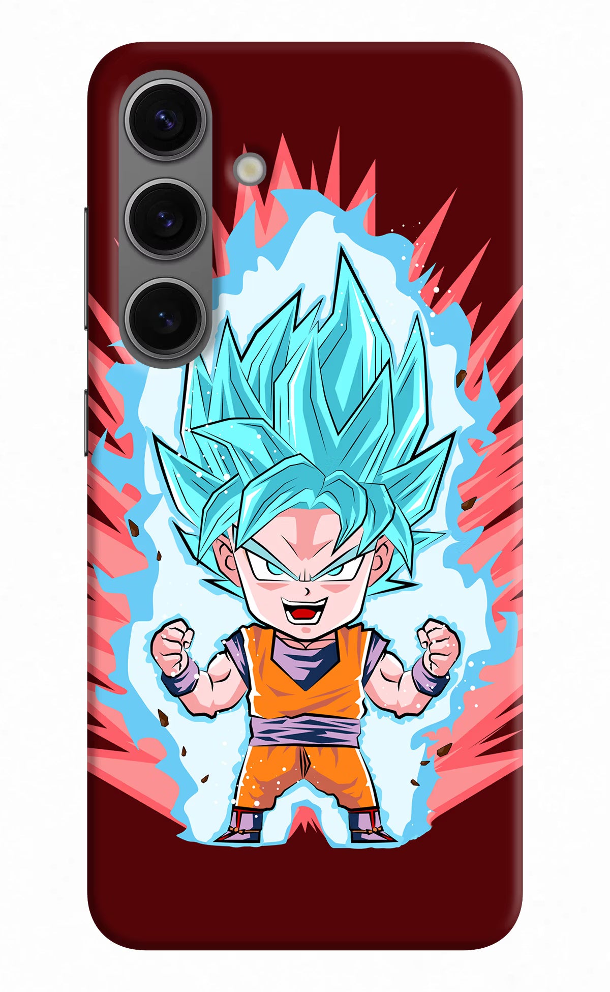 Goku Little Samsung S24 Hard Case Back Cover by Casekaro