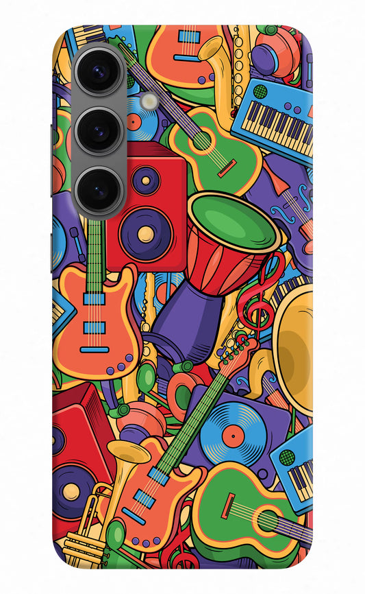 Music Instrument Doodle Samsung S24 Hard Case Back Cover by Casekaro